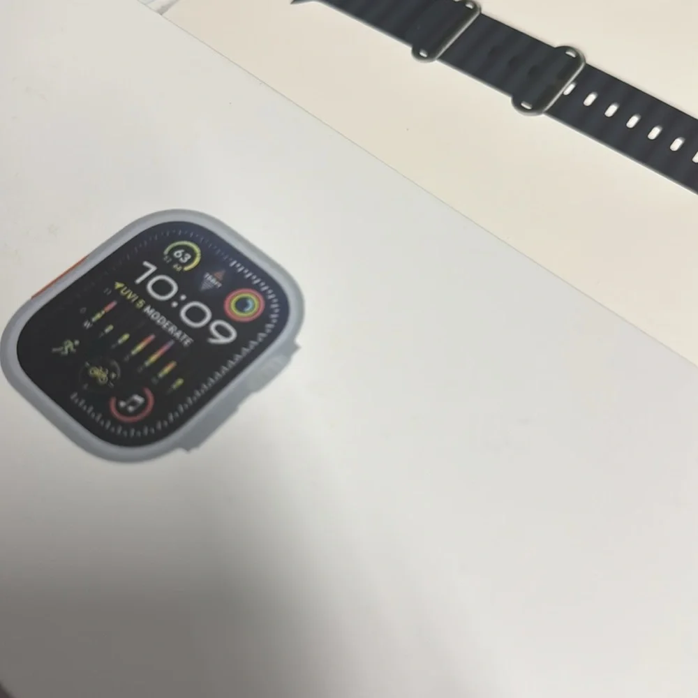 Apple Smartwatch with Silver and Black Design